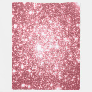 Couverture Polaire Étincelle rose