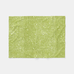 Couverture Polaire Étincelles de parties scintillantes de vert de