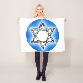 Couverture Polaire Étoile de David