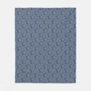 Couverture Polaire étoiles bleues