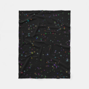 Couverture Polaire Étoiles brillantes colorées dans le ciel nocturne 