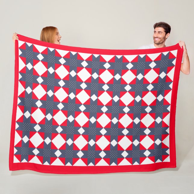 Couverture Polaire Étoiles De Hope Américana Douche Fleece Blanket (En situation)