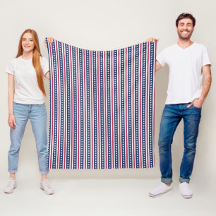 Couverture Polaire étoiles et rayures Americana