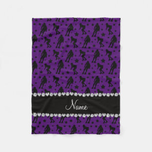 Couverture Polaire Étoiles pourpres nommées faites sur commande de