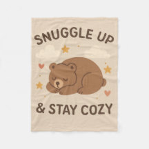 Étouffez et restez douillets 🥱 😴 Fleece Blanket