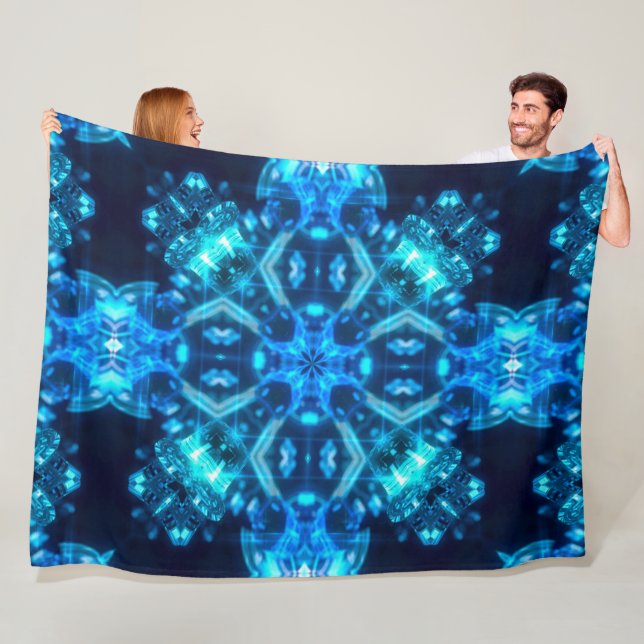 Couverture Polaire Être léger en cristal curatif mandala d'énergie (En situation)