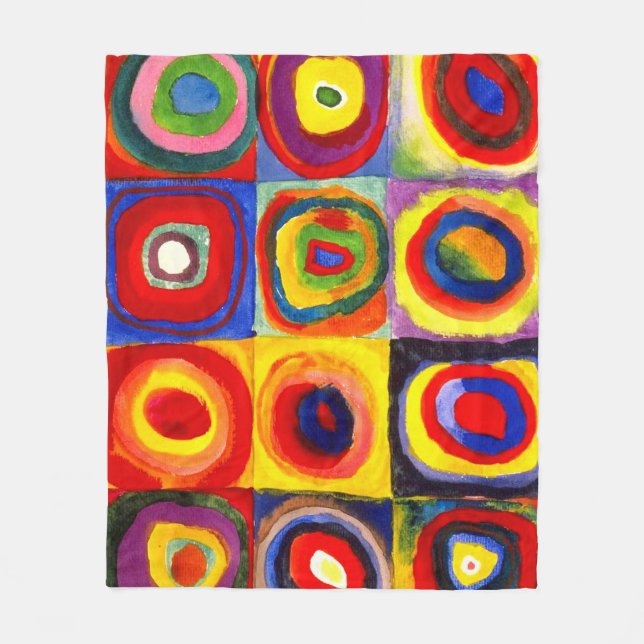Couverture Polaire Étude de couleur par Wassily Kandinsky (Devant)
