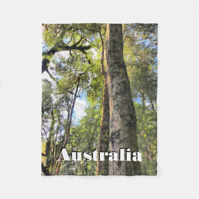 Couverture Polaire Eucalyptus gommiers de la forêt pluviale australie (Devant)