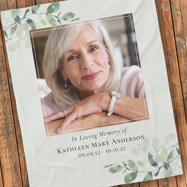 Couverture Polaire Eucalyptus Love Memorial Keepsaké (Créateur téléchargé)