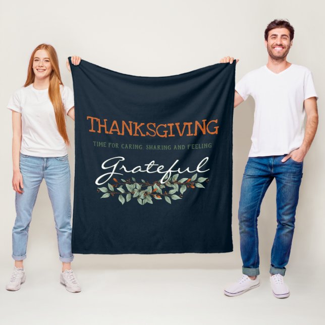 Couverture Polaire Eucalyptus moderne se sentant Gratuit Thanksgiving (En situation)