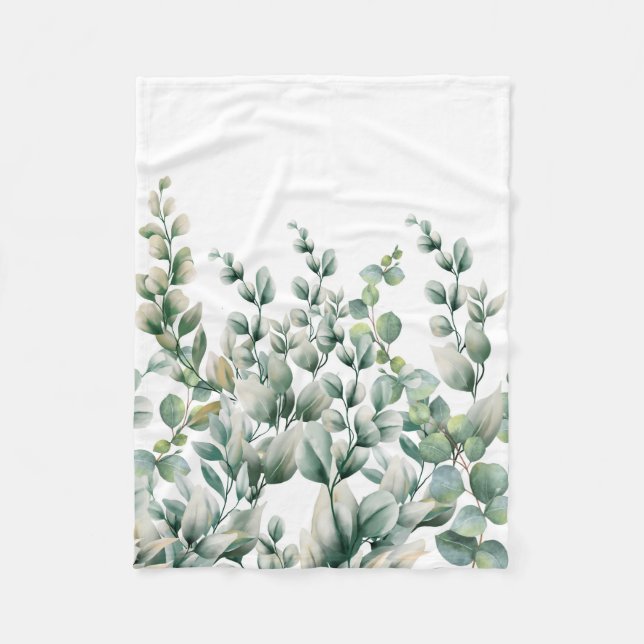 Couverture Polaire Eucalyptus vert (Devant)