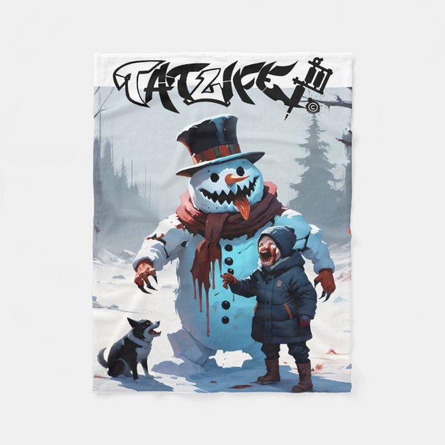 Couverture Polaire Evil Winter Snowman & Friends (Devant)