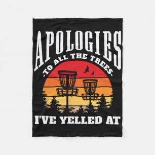 Couverture Polaire Excuses Aux Arbres Drôle Disc Golf