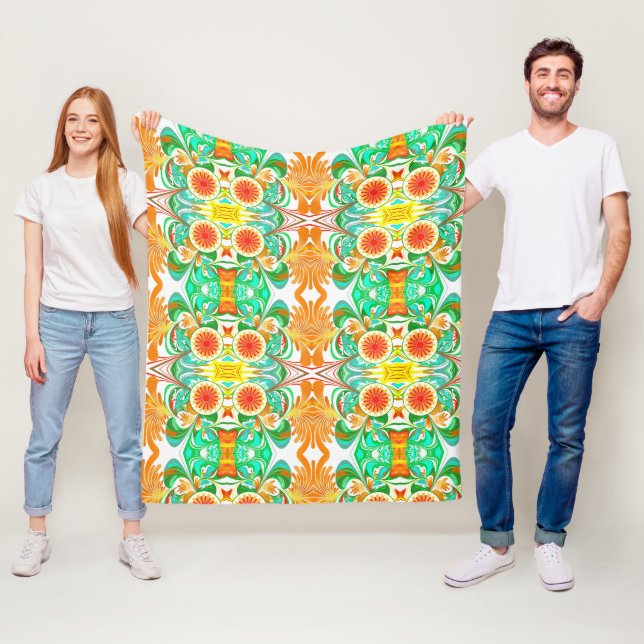 Couverture Polaire Explosion de Citrus (En situation)
