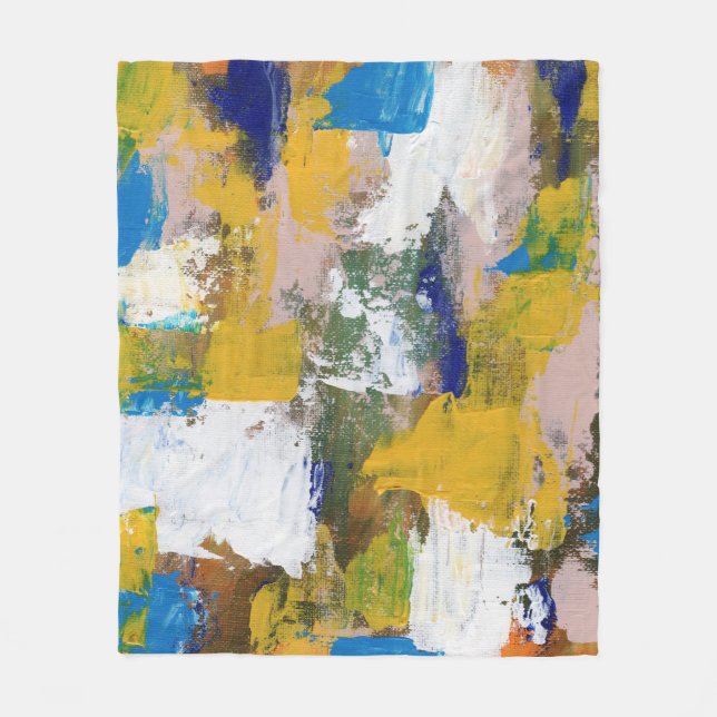 Couverture Polaire Expression abstraite #11 par Michael Moffa (Devant)