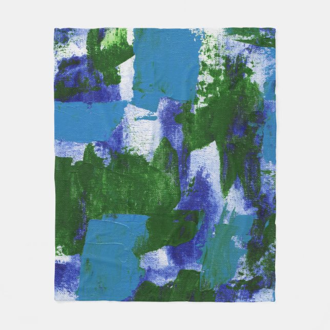 Couverture Polaire Expression Abstraite #4 par Michael Moffa (Devant)