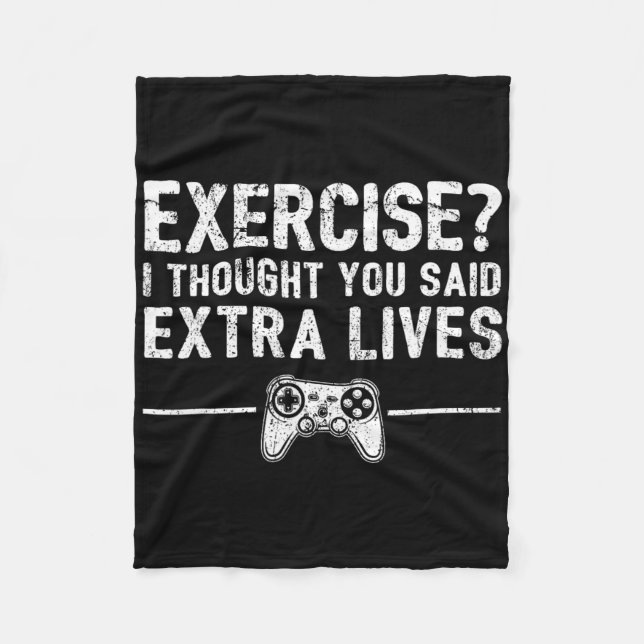 Couverture Polaire Extra Lives Funny Video Game Controller Retro Game (Devant)