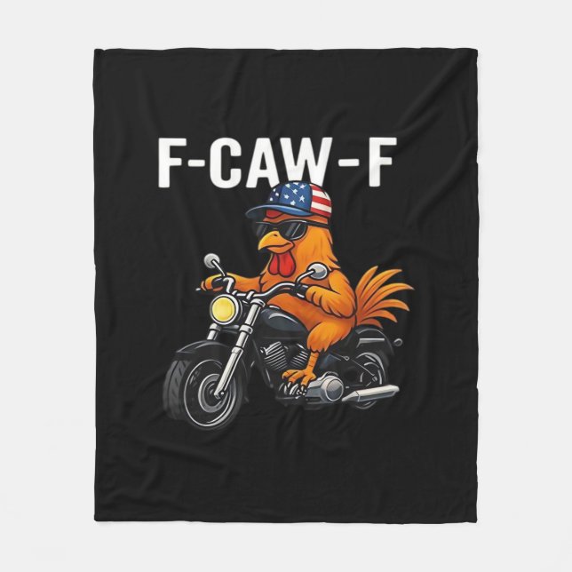 Couverture Polaire F-Caw-F Chicken Classic Aesthetic Graphic (Devant)