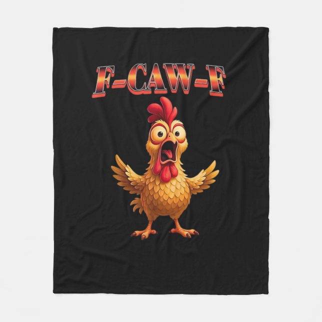 Couverture Polaire F Caw F Funny Chicken Classic Aesthetic Design (Devant)