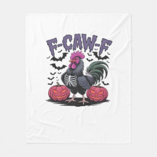 Couverture Polaire F-Caw-F Poulet Drôle Classique Graphique Rétro