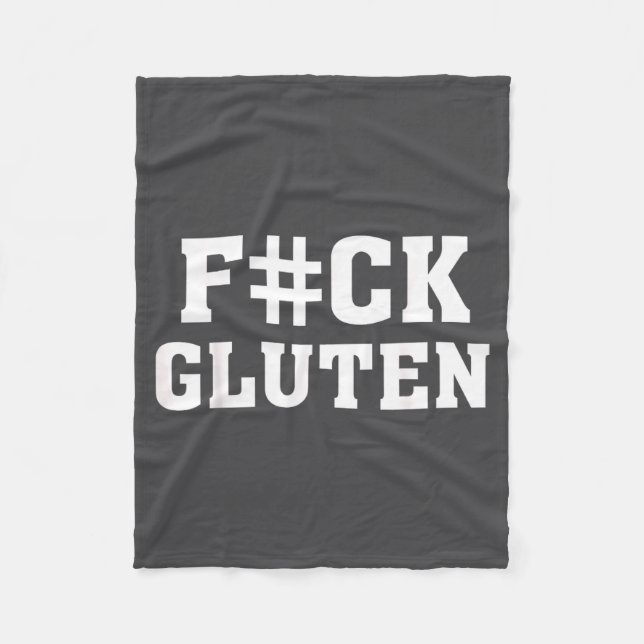 Couverture Polaire F#ck Gluten - For - Funny Gluten Quote Saying  (Devant)