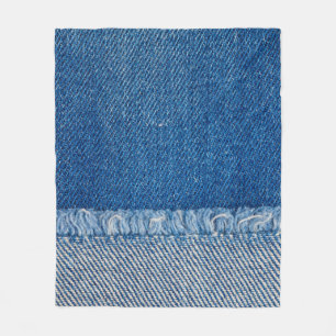 Couverture Polaire Fabric Blue Jeans Arrière - plan, texture Denim