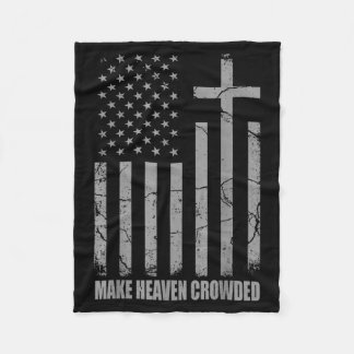 Couverture Polaire Faire le ciel bondé Drapeau américain patriotique
