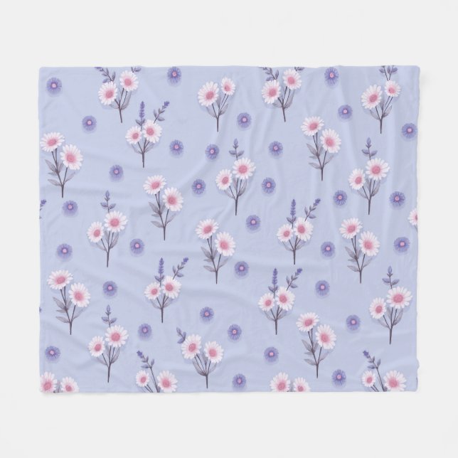 Couverture Polaire Fairy Dust Daisies (Devant (Horizontal))
