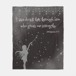 Couverture Polaire Fairy Moon Message positif Fleece Blanket