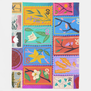 Couverture Polaire Fake Masterpiece Collection de timbres aléatoires
