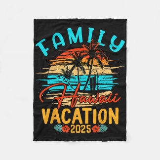 Couverture Polaire Famille Hawaii Vacation 2025 Faire des souvenirs F