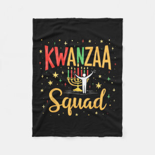 Couverture Polaire Famille Kwanzaa Squad Afro-american Happy Holidays