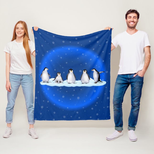 Couverture Polaire Famille Penguin (En situation)