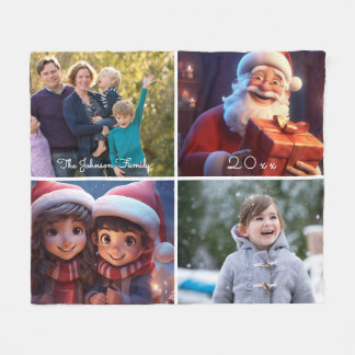 Couverture Polaire Famille Photo Cute