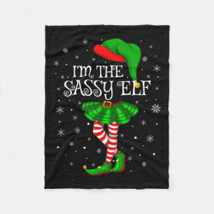 Couverture Polaire Family Matching Women Girls I'm The Sy Elf Christm