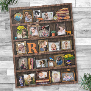 Couverture Polaire Family Photo Collage Antique Boîtier Personnalisé