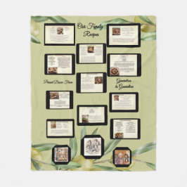 Couverture Polaire Family Recipe Keepsake