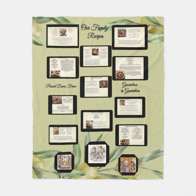 Couverture Polaire Family Recipe Keepsake (Devant)