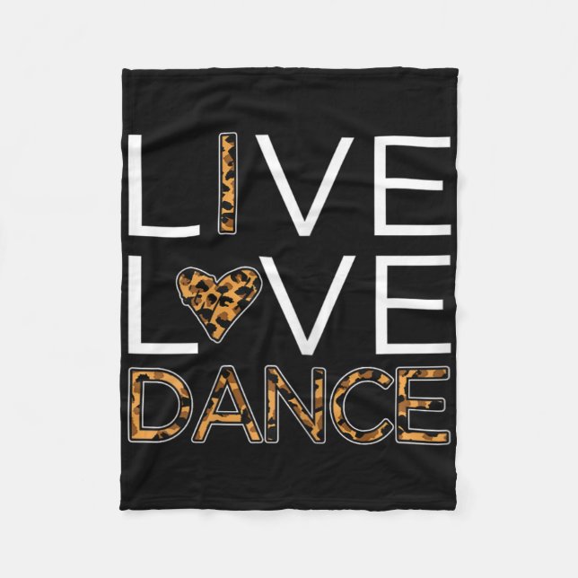 Couverture Polaire Fantaisie Danseuse Chemise Filles Live Amour Danse (Devant)