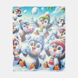 Couverture Polaire Fantasie d'hiver