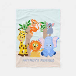 Couverture Polaire Fantastique jungle personnalisée