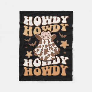 Couverture Polaire Fantôme Cowboy Casquette chauves-souris Rodeo Hall