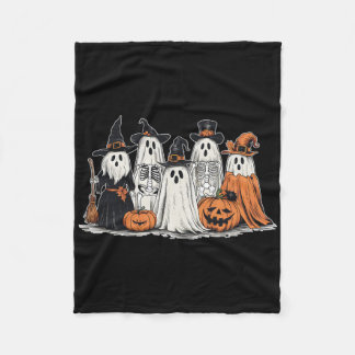 Couverture Polaire Fantôme Et Amis En Costumes Automne Saison Hallowe