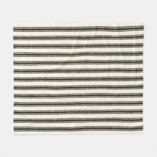 Couverture Polaire Farmhouse Black Ticking