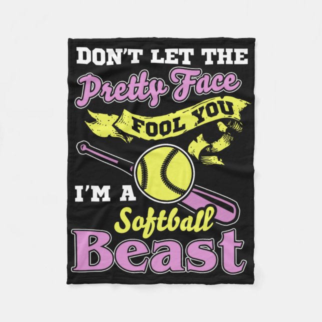 Couverture Polaire Fastpitch Funny Softll  (Devant)