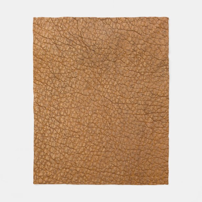 Couverture Polaire faux look en cuir (Devant)