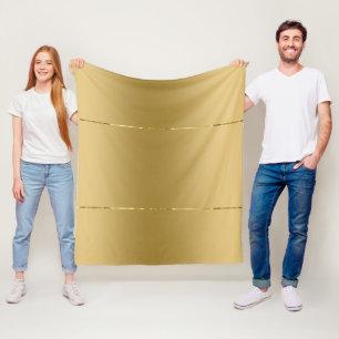 Couverture Polaire Faux or texture brillant accent métallique