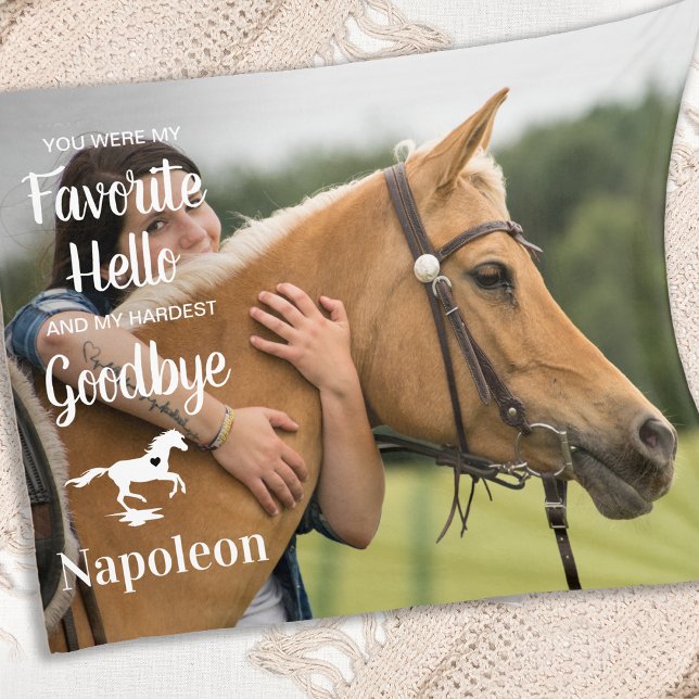 Couverture Polaire Favori Bonjour Hardest Adieu Pet Horse Memorial (Créateur téléchargé)