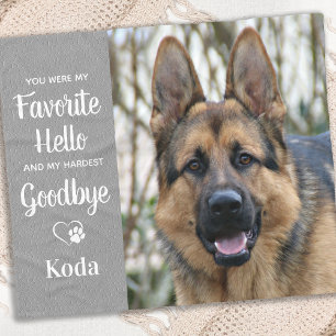 Couverture Polaire Favori Bonjour Personnalisé Photo Dog Perdre Pet M