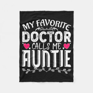 Couverture Polaire Favori Docteur m'appelle Tante Fun Mère Médicale